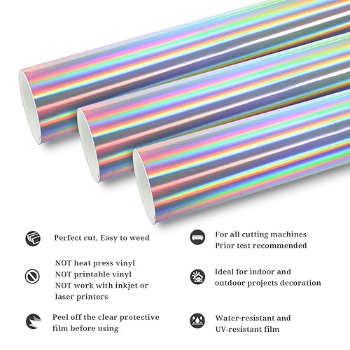 TECKWRAP Schwarzes Gitter-Transferband für Vinyl-Rolle, 30,5 cm x 3 m, mit Ausrichtung, permanent klebendes Vinyl für DIY-Aufkleber, Schilder, Aufkleber - Cheap-Us