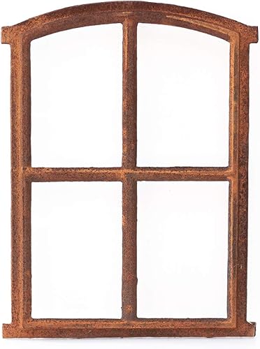 Antikas | Sprossen-Fenster 'Oskar' | Eisenfenster | ca. 50 x 34 cm | Für Gartenhaus Oder Stall - Cheap-Us