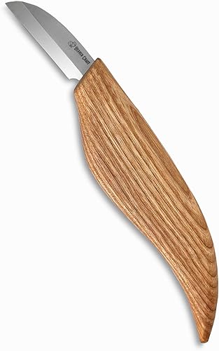 BeaverCraft Schnitzmesser C2 Schnitzmesser zum Schnitzen feiner Holzspäne und für allgemeine Zwecke Holzschnitzmesser Tranchiermesser mit Bankdetail Kohlenstoffstahl Schnitzen für Anfänger - Cheap-Us