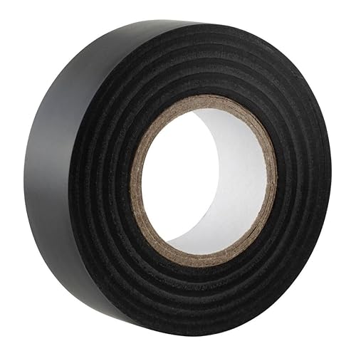GTSE - Isolierband Schwarz - 19 mm x 20 m - strapazierfähiges, selbstklebendes Isolierband - zum Schutz, Bündeln und Reparieren von Kabeln - 10 Rollen - Cheap-Us