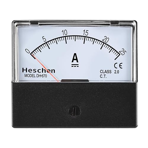 Heschen Rechteckiges Panel montiertes Strommessgerät Amperemeter Tester, DH-670, DC 0-25A, Klasse 2.0 - Cheap-Us