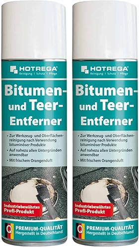HOTREGA Bitumen- und Teer-Entferner 300 ml - entfernt auch Harz, Ruß, Gummiabrieb, Menge:2 - Cheap-Us