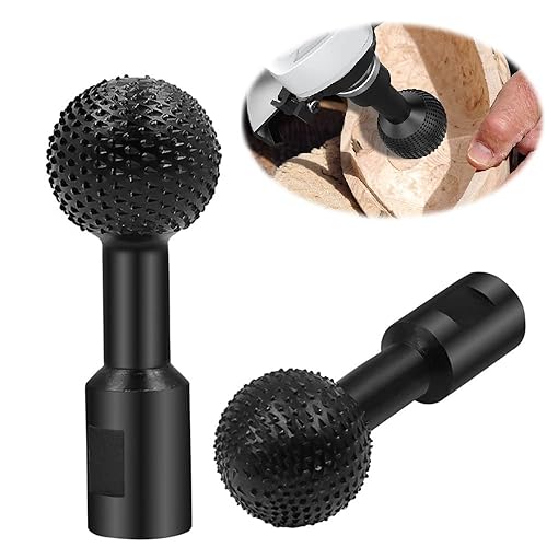 Lxoraziy Kugelmeißel Feilenschleifköpfe, Mehrzweck-Sphärische Raspel, Kugelrotierende Holzraspeln, 40 mm Durchmesser, für 115/125 Winkelschleife - Cheap-Us
