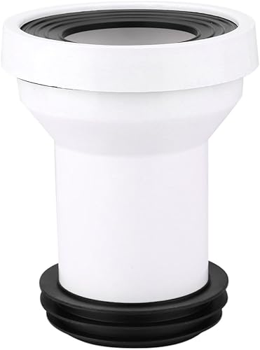 DEWIN WC Anschlussgarnitur, WC Anschlussrohr Kunststoff WC Kanalisation Abflussrohr Einbau Dichtung Anschluss Zubehör Anschlussteil - Cheap-Us