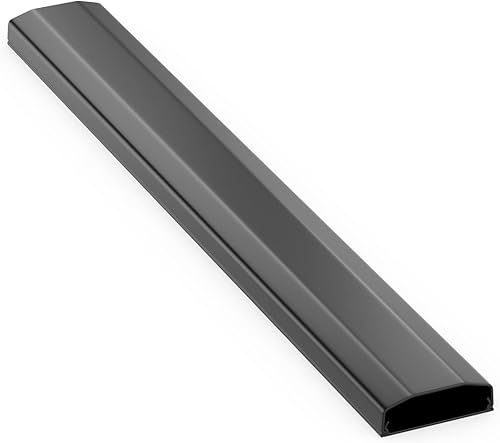 deleyCON Universal Kabelkanal Leitungskanal einfaches Verlegen von Kabeln und Leitungen Hochwertiges PVC Länge 100cm - Breite 6cm - Höhe 2cm - Weiß - Cheap-Us