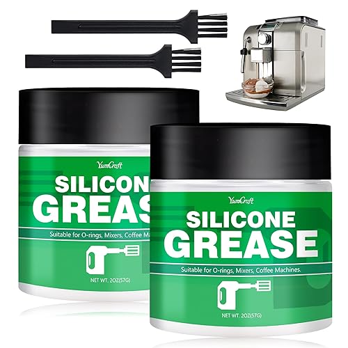 Silikonfett Lebensmittelecht 114g, Farblos Silikonfett füR Kaffeevollautomaten, Armaturen, O-Ringe, Dichtungen, Verhindern Ventil und O-Ring Kleben Bleiben Bei(2*2 unze)-4oz Food Grade Silicone Grease - Cheap-Us