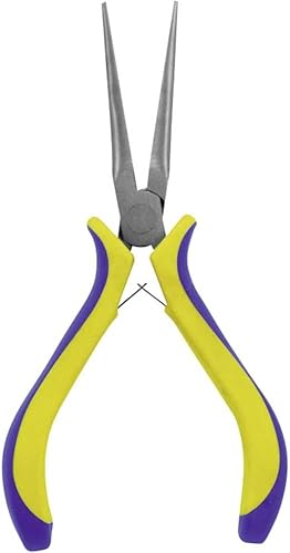 Donau Elektronik 3536 Elektronik-u. Feinmechanik Flachrundzange Gerade 150mm, 150 mm, 3 Stück - Cheap-Us