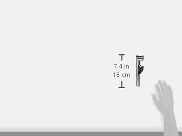 RIDDER Brausekopf, Duschkopf, Handbrause Santa Cruz, chrom, ABS | Anti-Kalk-Noppen | Rostfrei | KTW Zertifiziert | Start-Stop, 18,2 x 3,2 x 4 cm - Cheap-Us