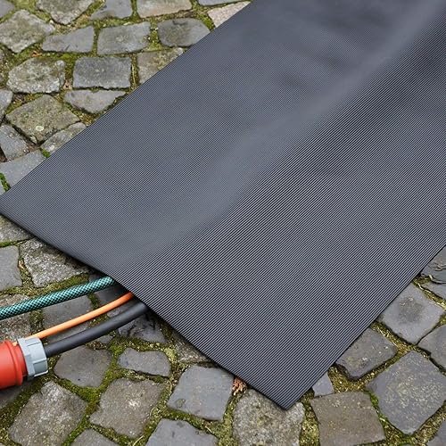 Kabelschutzmatte 0,50 x 10m, Stärke: 3 mm, Kabelmatte, Feinriefenmatte - Cheap-Us