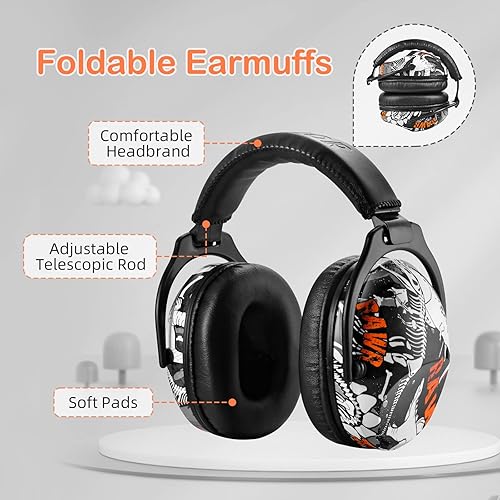 HOCAZOR Gehörschutz Kinder, Passiver Kapselgehörschutz mit Längenverstellung, Lärmschutz Kopfhörer Kinder mit Autismus für Konzert, Feuerwerksshow, NRR 22dB/SNR 27dB-Rosa - Cheap-Us