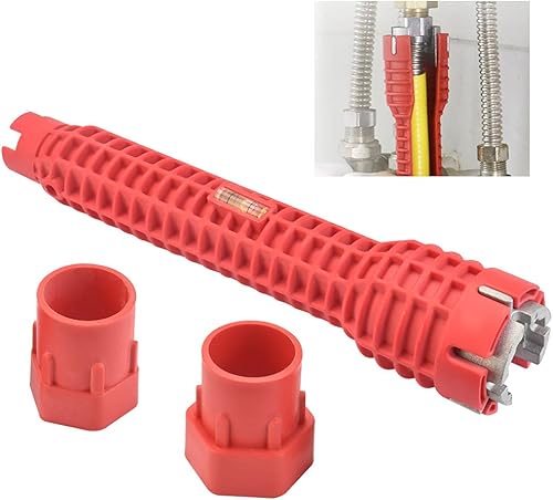 RECHCIGA Waschbecken Installer Schlüssel Spülenschlüssel Sink Faucet Installer Waschbecken Rohrzange Waschbecken Installer Werkzeug Multifunktional Wasserhahn Schlüssel Set für Toiletten Spülbecken - Cheap-Us