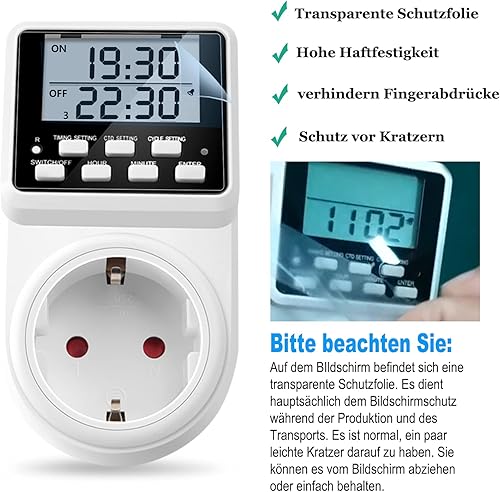 NOVKIT Intervall Digitale Zeitschaltuhr Steckdose mit unendlichem Zyklus, 3 Schaltprogramme und Countdown für Innen (230V / 16A / 3600W) - Cheap-Us