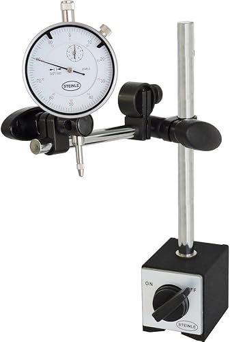 STEINLE Magnetstativ Messstativ Standard inkl. STEINLE Messuhr im SET Messbereich 10/0,01 mm - Cheap-Us