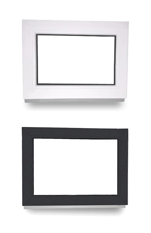 Kunststofffenster - Festverglasung - Fenster - innen weiß/außen weiß - BxH: 80 x 40 cm - 800 x 400 mm - 2 fach Verglasung - 60 mm Profil - Cheap-Us