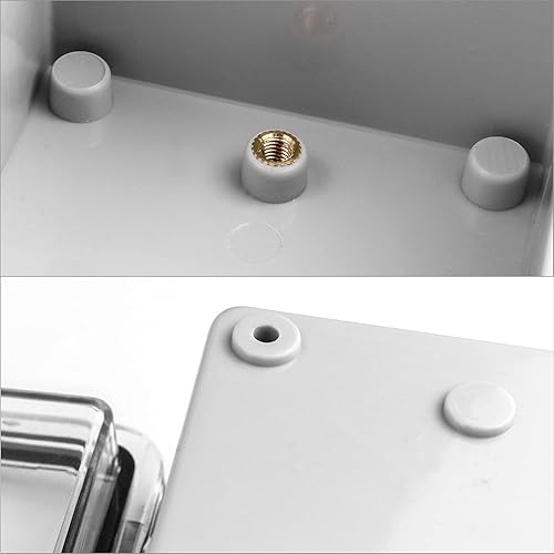 QWORK® Industriegehäuse, Wasserdicht IP65 ABS Kunststoff Gehäuse mit PC Transparenter Deckel, Schaltschrank Anschlussdose Abzweigdose Verteilerkasten Leergehäuse 150x100x70mm - Cheap-Us