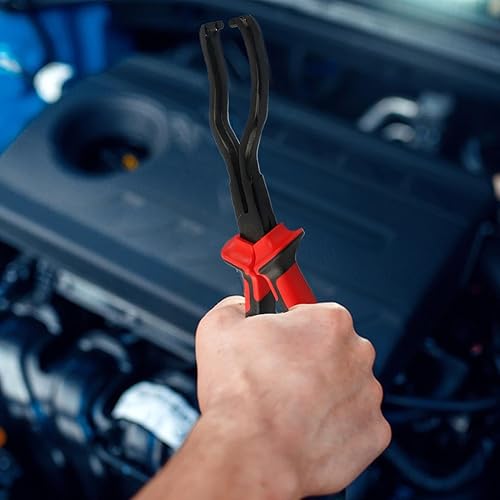 Auto-Schlauchklemmenzange, Werkzeug zum Entfernen der Schlauchklemme - Rutschfeste Kfz-Zange, Schlauchklemmen-Werkzeug,Schlauch-Crimpwerkzeug, Rohrreparaturwerkzeug mit komfortablem Griff für die Kfz - Cheap-Us