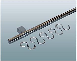 Relingset in EDELSTAHL inkl. 1200 mm Relingstange, Relingstange mit S-Haken - Cheap-Us