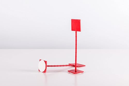 Estrichmessstelle, Rot mit Klebepunkt (100) - Cheap-Us