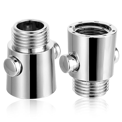 cobee 2 Stück Absperrventil G1/2, Wasserstop Dusche Duschkopf Absperrventil Durchflussbegrenzer Dusche Absperrventil Shut-Off Ventil Duschkopf Eckventil Duschkopf Absperrventil für Dusche(2 Stück) - Cheap-Us