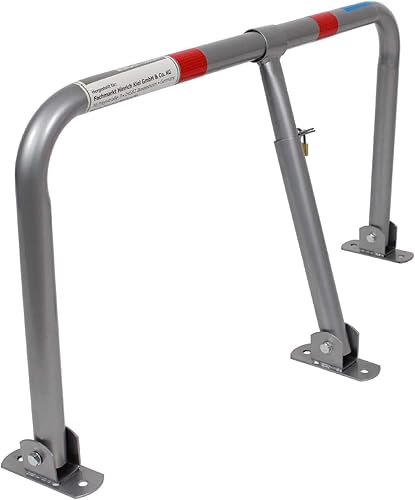 TrutzHolm® Profi Parkplatzsperre Parkplatzbügel Sperrbügel Parkplatzblockierer klappbar umlegbar Parkbügel Poller Vorhängeschloss mit 3 Schlüsseln - Cheap-Us