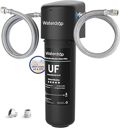 Waterdrop 10UA-UF 0,01 μm Ultra-Filtration unter der Spüle Wasserfilter für Baçtıria R eduzierung, 30.000 Liters Chlor reduzierungskapazität, direkter Anschluss an Küchenarmatur - Cheap-Us