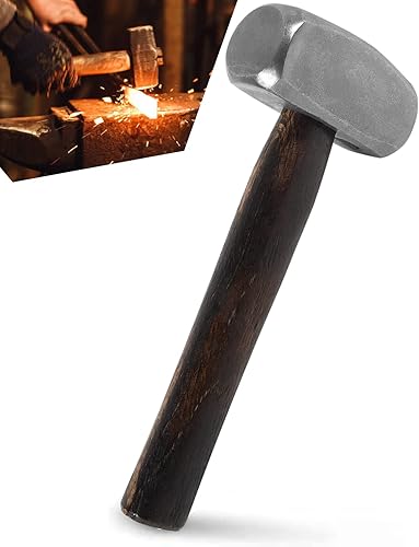 Blacksmith Schmiedehammer, handgefertigt, 1,4 kg, für Transport, Messer, Schmiedewerkzeug - Cheap-Us