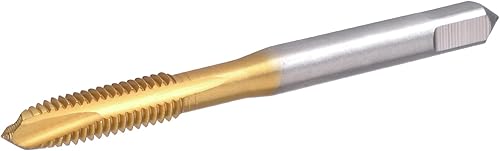 Burkit 1/4'-20 UNC Spiralspitze Gewindebohrer, HSS Titanbeschichtung Spiralspitze Gewindebohrer 1/4 x 20 UNC - Cheap-Us