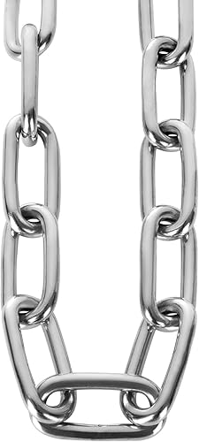 CYEER Edelstahl Kette 6MM, Edelstahlkette Meterware 2M, Stahlkette Starke, Kette Edelstahl, Rundstahlkette Metallkette Gliederkette Hängesessel Kette Boxsack Kette Verlängerungskette für Hängesessel - Cheap-Us