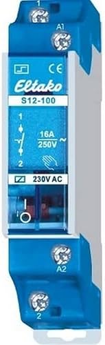 Eltako Stromstoßschalter Fernschalter Typ S12-100-230V | Betrieb mit 230 Volt Spulenspannung | Schaltleistung bis 250 Volt 16 Ampère - Cheap-Us