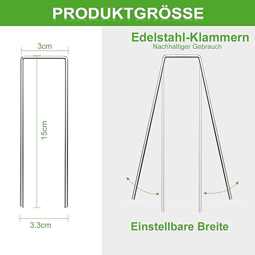 Bodenanker Erdanker Aus Stahl 50 Stück Heringe Camping Erdnägel Boden Zelt Haken Stabil Befestigungshaken Von Zeltheringe Zäunen Unkrautvlies Gartenvlies Befestigung Estrichmatten Zeltheringe Stabil - Cheap-Us