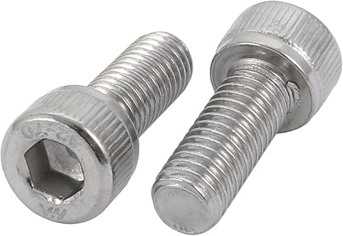sourcing map 2 Stücke Schraube Edelstahl 304 Linksgewinde Zylinderschraube Innensechskant M8x20mm - Cheap-Us