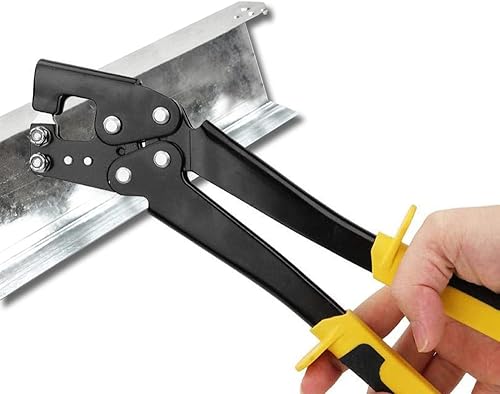 Crimpzange FüR Stahlbolzen, Handkiel Metall Stanzschloss Trockenbau Handwerkzeug, Hohe StäRke, Anstrengung, Leichte Stahlkiel Feste Lochzange Praktisch FüR Den Bau In HäUsern, BüRos, Lagerhallen Usw - Cheap-Us