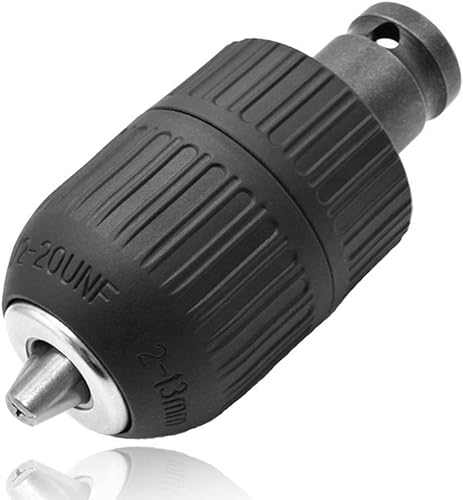 Mesee Bohrfutter Adapter, 2–13mm Schnellspannbohrfutter 1/2'-20UNF, Schraubendreher Zahnkranzbohrfutter Schlagschrauber Schnellspannbohrfutter mit 1/2' Spannfutteradapter - Cheap-Us