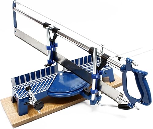 Wiltec Gehrungssäge 550 mm, -45° bis +45°, Schnittbreite 110 mm/160 mm, Schnitthöhe 120 mm, Handsäge für die Holzbearbeitung, Kappsäge Winkelsäge - Cheap-Us