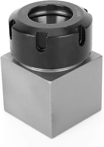 ER32 Spannzangenblock, Stahl Sechskant Spannzangenhalter Werkzeug Vierkantschaft Spannfutterhalter Stahl Passend Drehmaschinen Schnelle Rüstvorrichtungen CNC Maschinen Gravierschneidemaschine(Square) - Cheap-Us