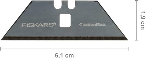 Fiskars Universalmesserklingen, Ersatz für mehrere Fiskars Universalmesser, Klinge aus rostfreiem Stahl, 10er Pack, CarbonMax, 1027230 - Cheap-Us