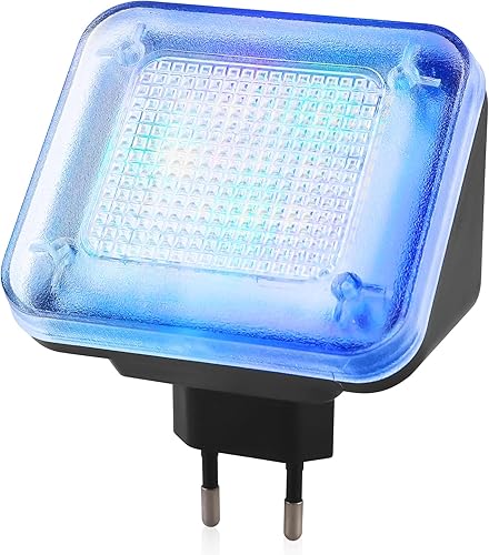 Vaileal TV Simulator, LED TV-Simulator, Fernsehsimulator mit 24 LED's und 3 wählbaren Programmen, Einbruchsschutz, Fake-TV durch Lichtsimulation zum Einsatz als Einbruchschutz, Hohe Sicherheit - Cheap-Us