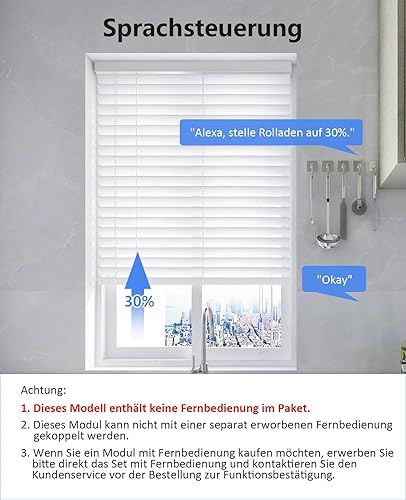 Yomogi Wlan Rolladenschalter mit Prozentfunktion, Smart Rolladensteuerung für Rollläden/Jalousien/Markisen Fernsteuerung, Jalousie Schalter kompatibel mit Alexa & Google & Siri - 4 Stücke - Cheap-Us