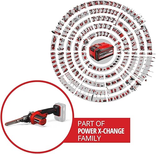 Einhell Akku-Bandfeile TE-BF 18 Li-Solo Power X-Change (18 V, Geschwindigkeit bis 1.700 m/min, 2x Schleifarme 9 mm und 13 mm, inkl. 12x Schleifbänder, ohne Akku) - Cheap-Us