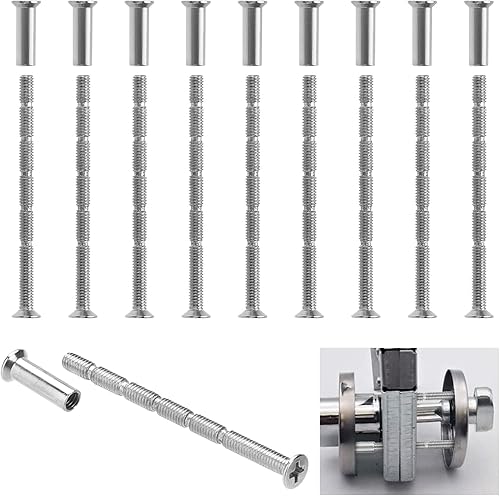 10 Stück Verbindung Schrauben Hülsen M4 Türgriff Schrauben Verbindungshülse Schrauben zur Befestigung von Türgriffen ，hülsenschrauben - Cheap-Us