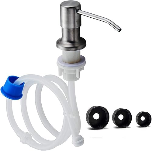 Seifenspender für Küchenspüle Eingebauter Seifenspender Pumpkopf mit 116,8 cm Verlängerungsrohr-Kit (Schwarz) - Cheap-Us
