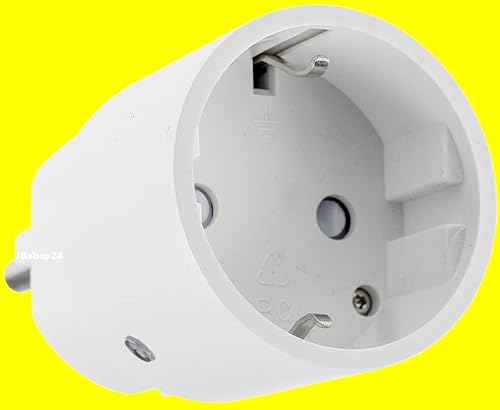 JKshop24 FUNK ABLUFTSTEUERUNG High-Tech-Abluft-Set Dunstabzugshaube Fensterkontaktschalter | 2300W Power-MINI-Zwischenstecker + Fenstersensor +1x Ersatzbatterie -EINSATZFERTIG ANGELERNT - Cheap-Us