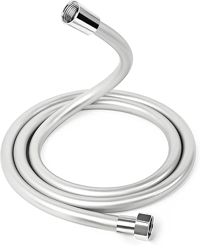 Luxoraiova Universal Duschschlauch, Anti-Twist glatter Brauseschlauch, Korrosionsschutz,Druckbeständig, Knickschutz IN PVC-Optik (150 cm) - Cheap-Us