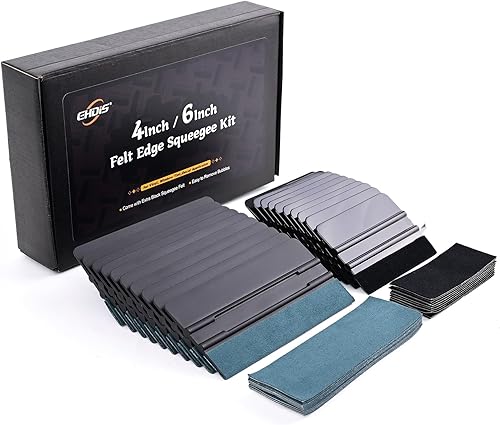 EHDIS Rakel Set - 20pcs Filzrakel 6inch/5inch mit 20pcs Filzkante, Filzrakel für Folie, Folieren Werkzeug, für Auto, Möbelfolie, Fensterfolie, Folierung, Tönungsfolie, Klebefolie Folierungs - Cheap-Us
