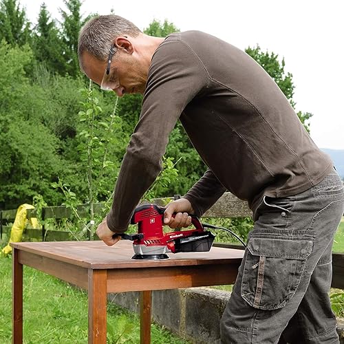 Einhell Exzenterschleifer TC-RS 425 E (425 W, Schleifteller Ø 125 mm, max. Schwingzahl 26.000 min-1, Schwingkreis 2,5 mm, inkl. Schleifpapier je 1x P60, P80, P120) - Cheap-Us