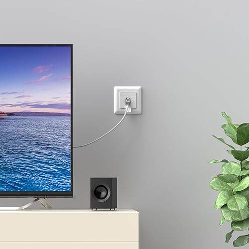 FGB CAT6a Universal Netzwerkdose Anschlussdose Datendose Netzwerkbuchse 2 Port RJ45 Geschirmt Aufputz oder Unterputz 10 Gigabit Ethernet Netzwerk LAN Dose Für Netzwerkkabel Verlegekabel Weiß - Cheap-Us