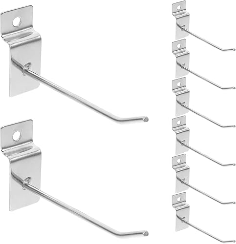 Lioobo 20 Stück Haken Paneel Display Gitter Wand Lamellenwand Haken für Einzelhandelsgeschäft Garage Zuhause - Cheap-Us