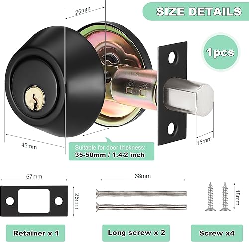 Knpwer Türknauf mit Schloss,Metall Türknauf Drehbar Kugelknauf Rund Türgriff Türdrucker Türklinke,Rund Türgriff Drehbar,Türknauf Drehbar - Cheap-Us