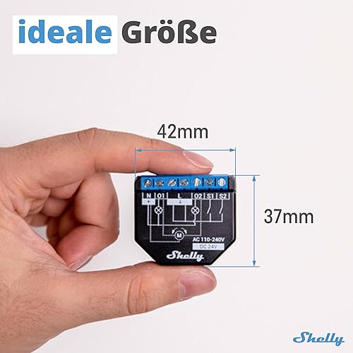 Shelly Plus 2PM | Wlan & Bluetooth 2 Kanäle Smart Relais Schalter | Rolladenschalter mit Stromverbrauchsmessung | Hausautomation | Google Home Alexa Zubehör | iOS Android App (2 Pack) - Cheap-Us