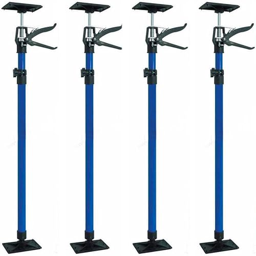 4 Stk. Deckenstütze Montagestütze 115-290cm Schnellspannstütze Türspanner Einhand- Stütze Teleskopstange Zargenspanner 30kg Stahl - Cheap-Us
